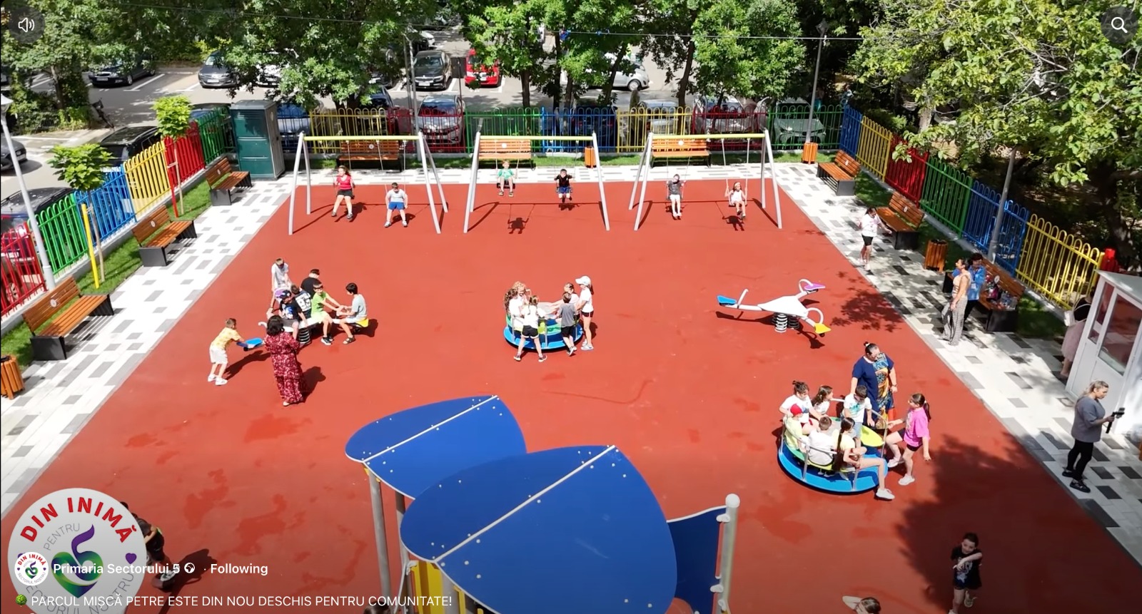 Parcul Mișcă Petre din Sectorul 5 a fost redeschis. Spațiul a fost modernizat. FOTO: PS5