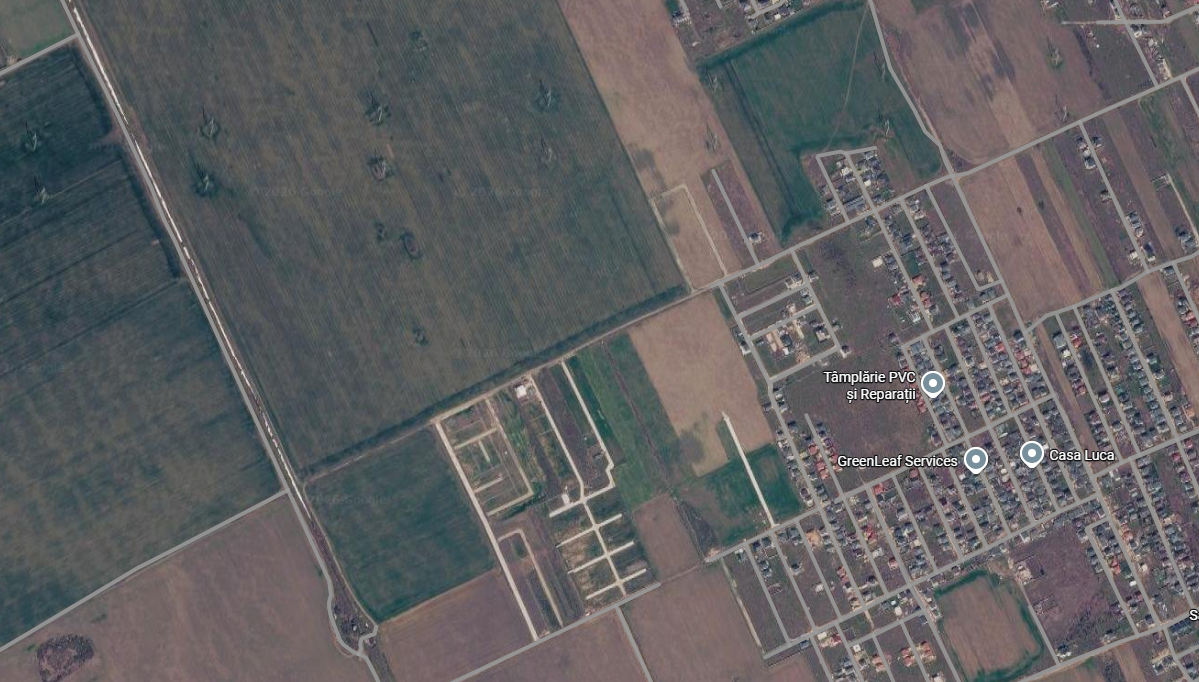 De ce întârzie reparațiile la podul peste Autostrada A0. Ruta ocolitoare propusă de Primăria Berceni ar fi fost gata în șase luni | FOTO: Captură Google Maps