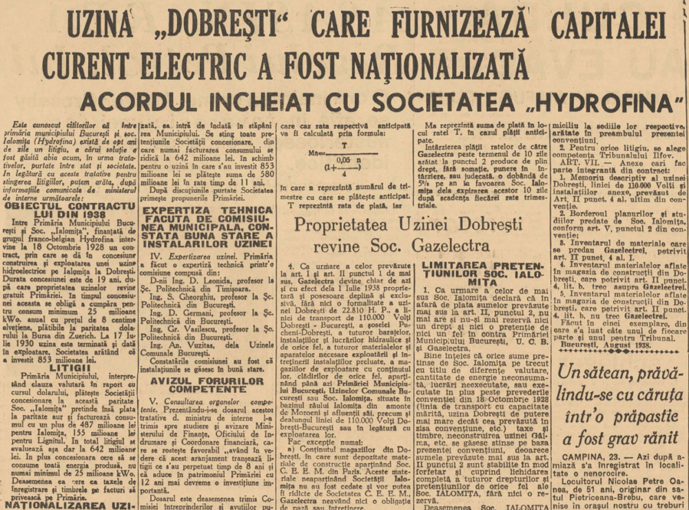 Hidrocentrala neștiută a Capitalei