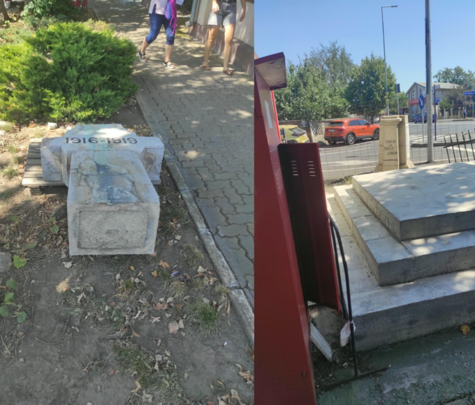 ILFOV | 50.000 de euro pentru un monument nou dedicat eroilor din Popești-Leordeni. Firma care a primit contractul s-a înscris pe SEAP în urmă cu o lună | FOTO: Colaj/Arhiva