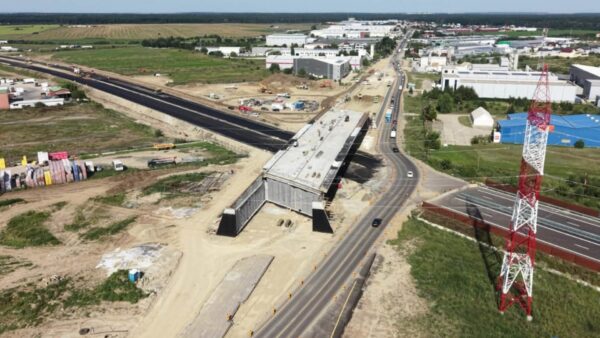 VIDEO | Cum se vede Lotul 3 din A0 Nord din dronă. Stadiul lucrărilor la 1 august
