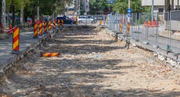 PMB posibile vestigii lucrări șantier tramvai str Armand Călinescu
