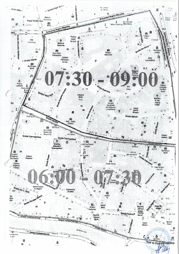 regulile în Centrul Vechi