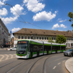 linia de tramvai din Piața Unirii