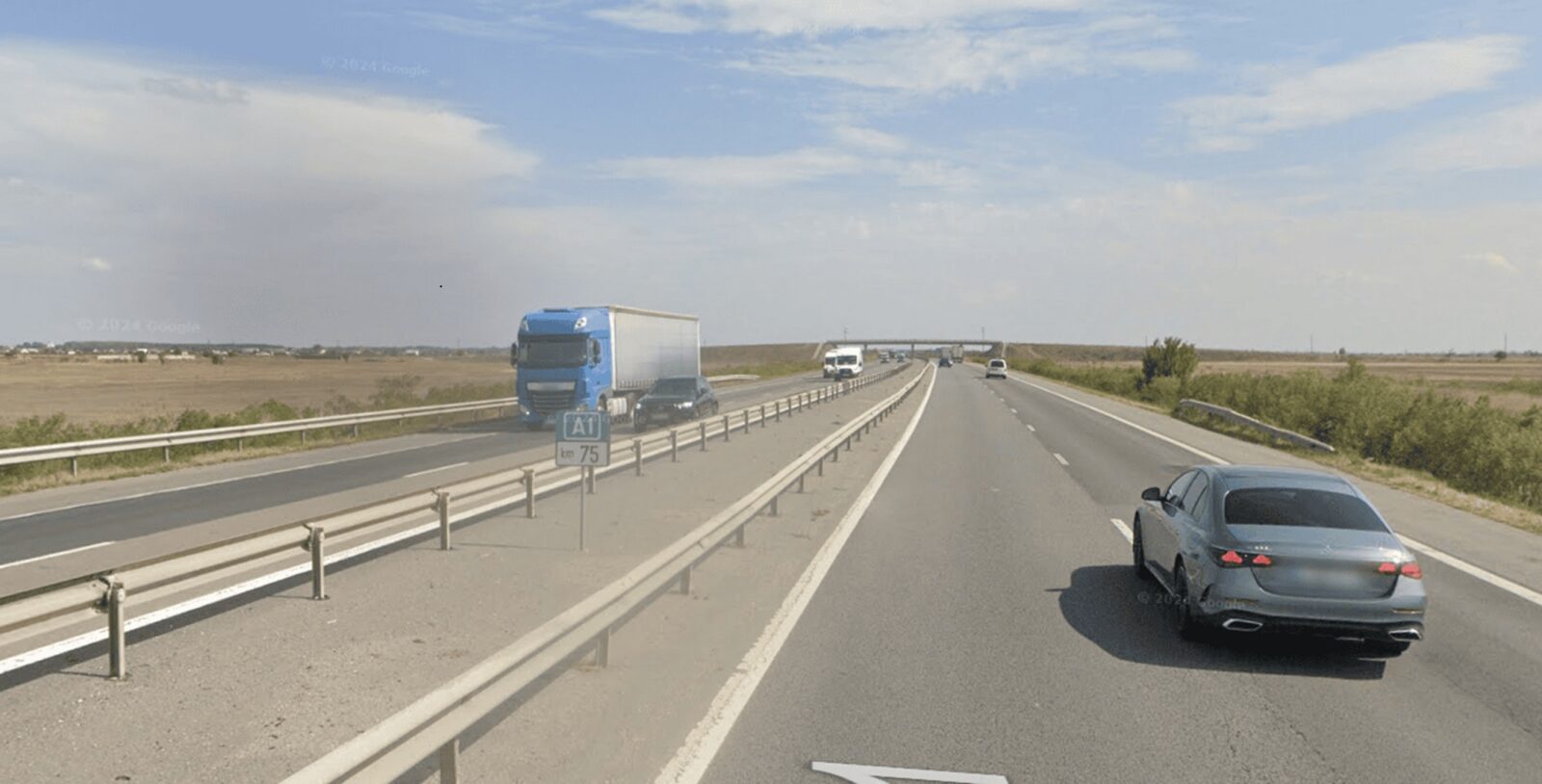 Restricții de circulație pe Autostrada A1, pe sensul spre București. Se fac lucrări de reparații