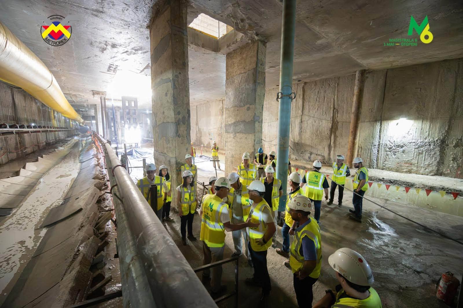 M6 Otopeni | Structura de rezistență pe secțiunea sud este aproape gata. „Sfânta Maria” mai are sub 500 de metri până la stația Expoziției | FOTO: Metrorex