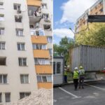Blocul din Rahova afectat de explozie șantier