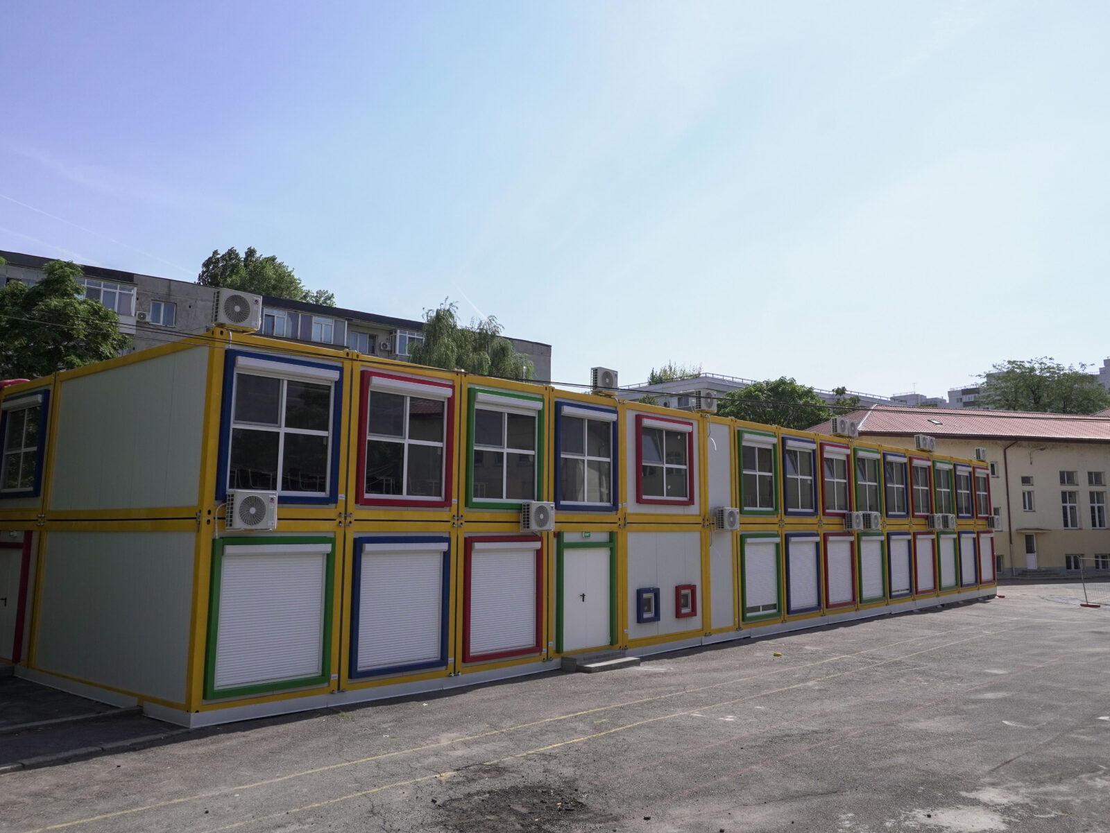 Peste 4,8 milioane de lei pentru containere modulare în Sectorul 1. Unitățile închiriate ar urma să fie folosite pentru relocarea mai multor școli | FOTO: Inquam Photos / Cosmin Enache
