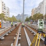 Stadiul lucrărilor Lotul 1 șine de tramvai