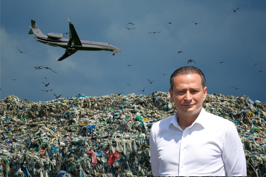 Patronul firmei de salubritate din Sectorul 4 și oameni-cheie din administrația Bucureștiului, pe lista zborurilor de lux. Numele care leagă contractele de gunoi de avioanele private