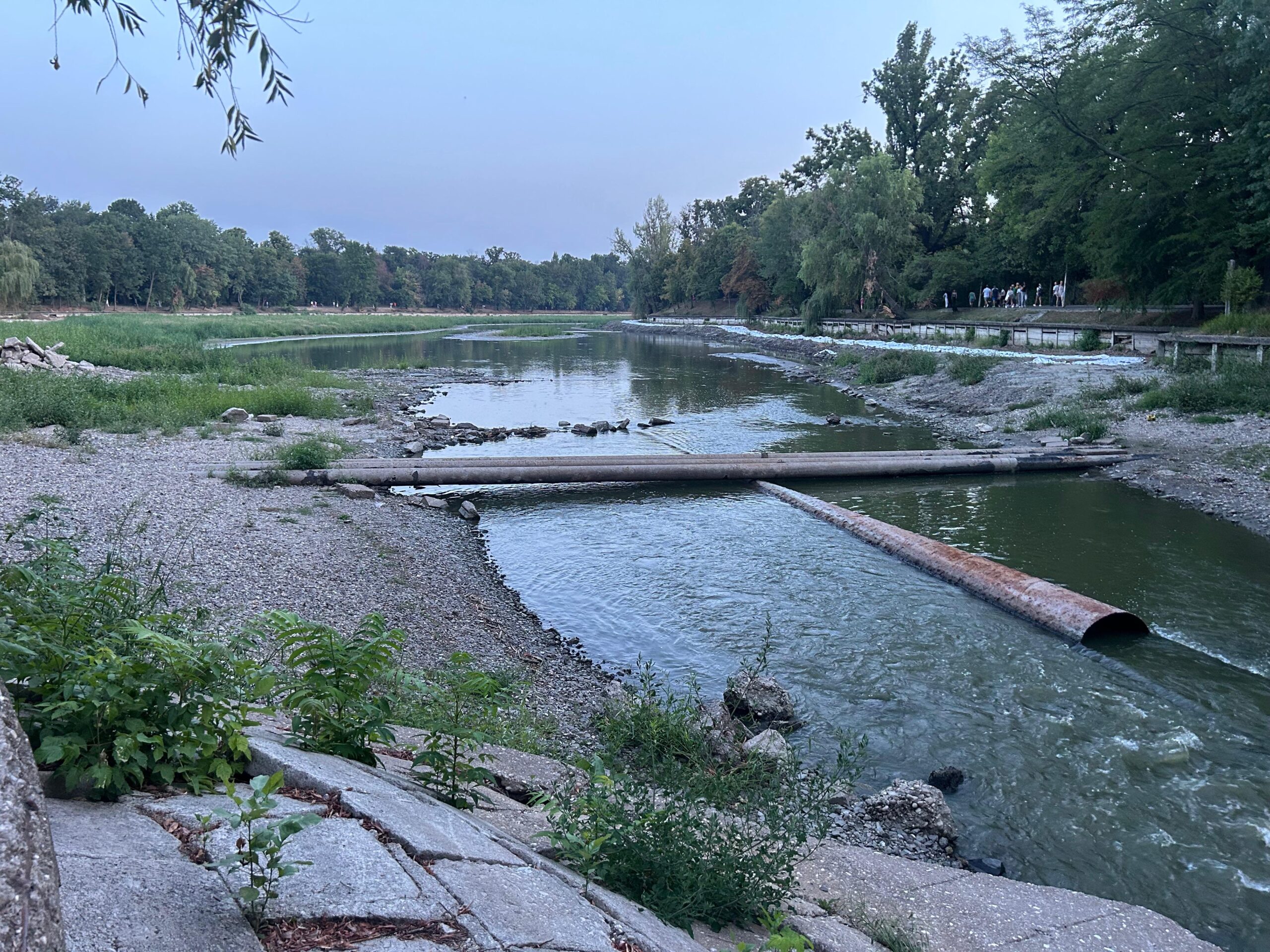 lacul Herăstrău golit