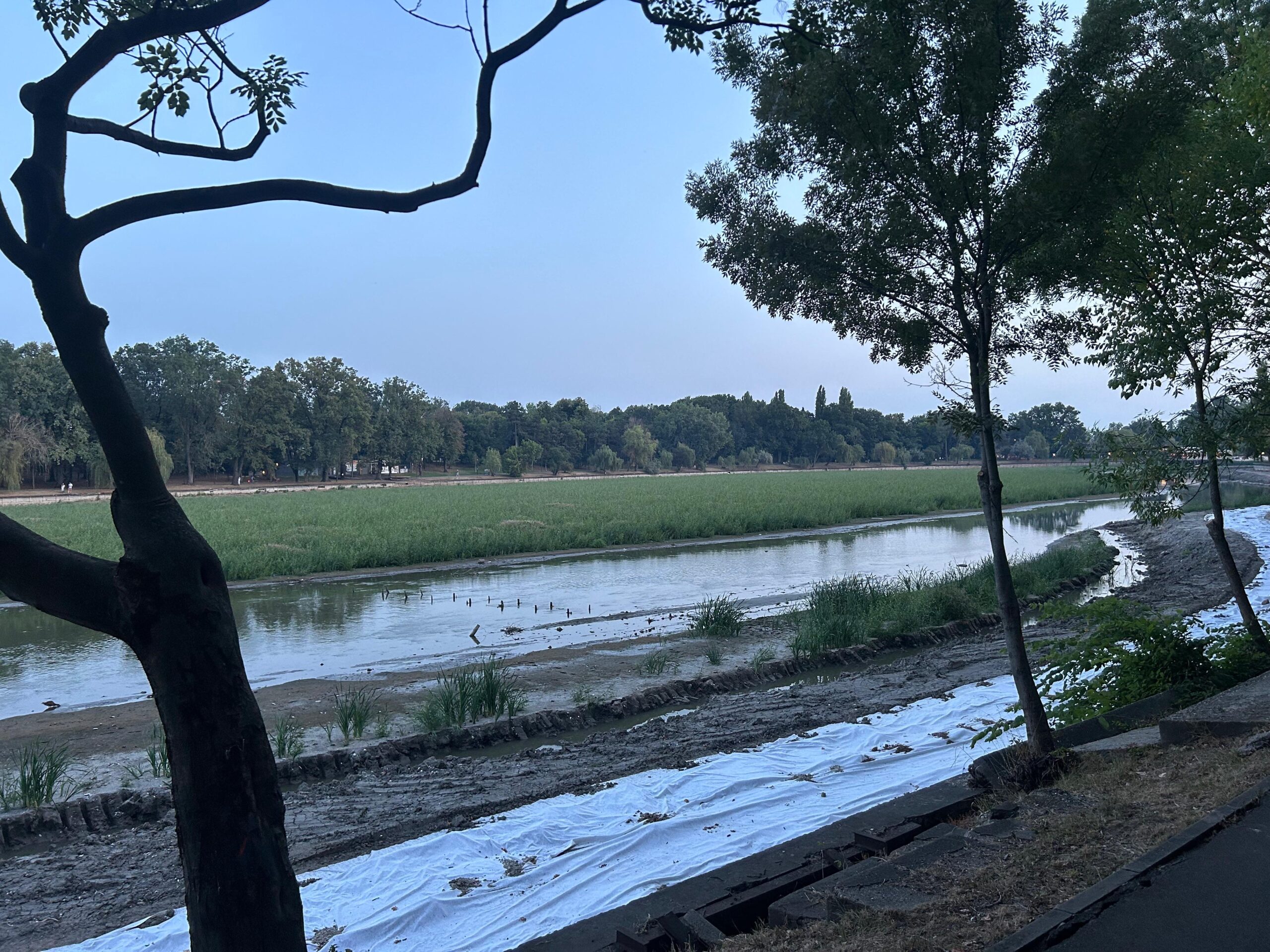 lacul Herăstrău golit