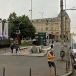 O cale de acces în stația de merou Gara de Nord 1 va fi închisă, până la începutul lunii octombrie. Se fac lucrări de reparații. FOTO: Captură Google Street View