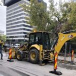 Montarea șinelor de tramvai pe Șoseaua Petricani și Dimitrie Pompeiu