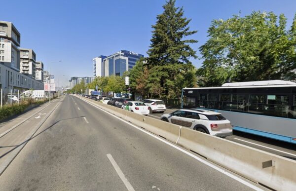 Cinci linii de autobuz din zona „Dimitrie Pompeiu” vor fi deviate pe Șoseaua Fabrica de Glucoză. FOTO: TPBI