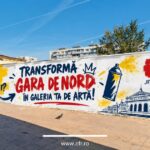 Pictură murală pe linia 14, din Gara de Nord. CFR lansează un concurs de proiecte. FOTO: CFR Infratructură|/ Facebook