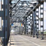 Trafic restricționat pe Podul Prieteniei, Giurgiu – Ruse. Măsura se aplică și pe timpul nopții, până în decembrie. FOTO: Poliția de Frontieră
