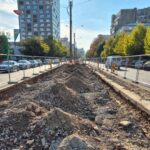 Se demontează vechile șine de tramvai de pe Bulevardul Corneliu Coposu. Când vor fi gata lucrările pe lotul 1