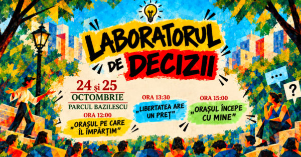 Teatrul ajunge mai aproape de oameni, în Parcul Bazilescu. „Laboratorul de Decizii” propune trei spectacole. FOTO: PS1