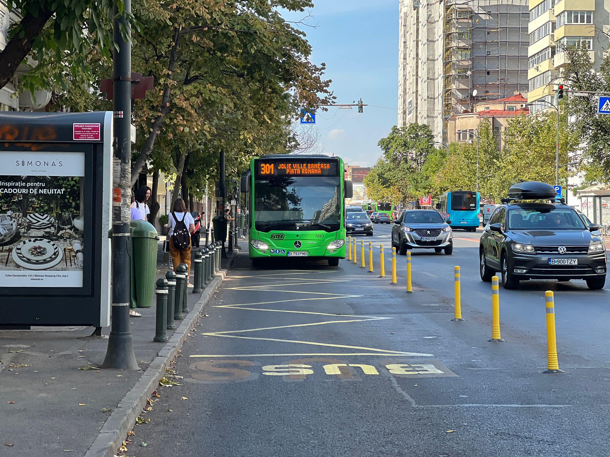 Noi benzi unice pentru autobuze şi troleibuze, în Nordul Capitalei