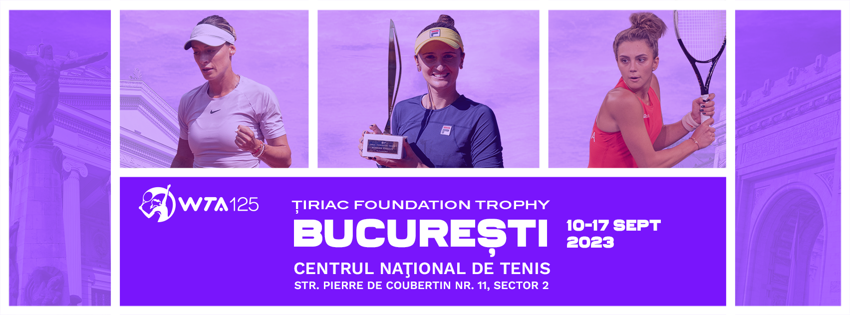 Trei instituții din Capitală vor organiza Turneul Internațional de Tenis WTA125 Țiriac Foundation Trophy