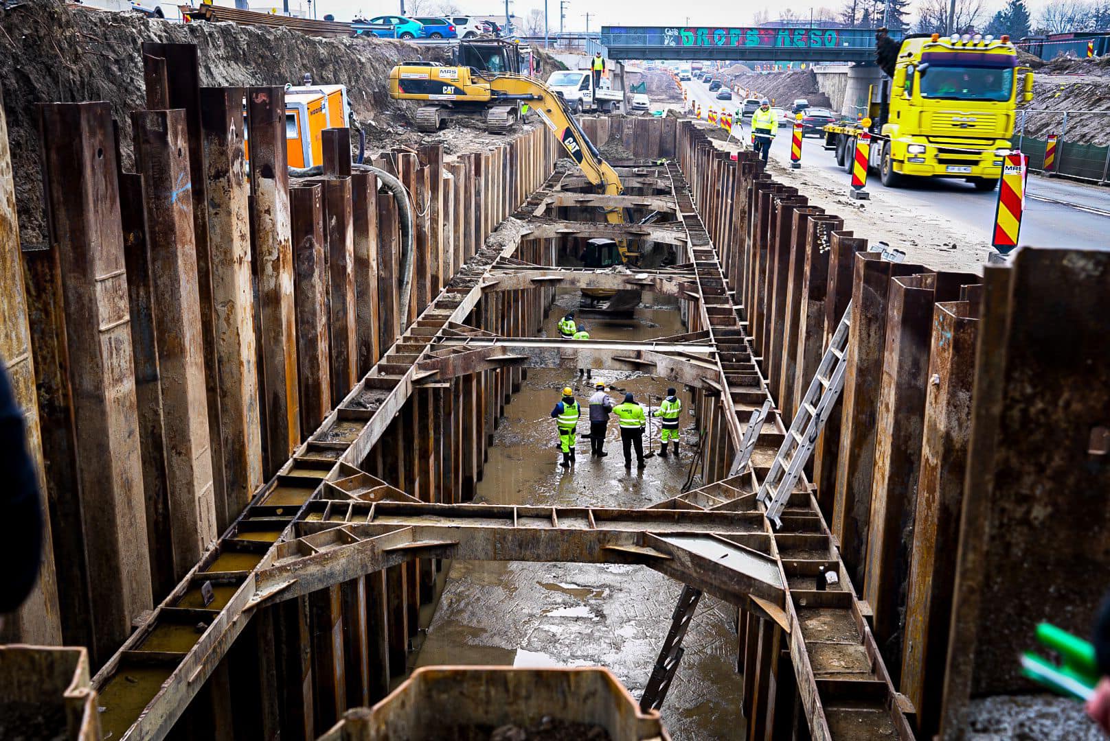 Lucrări în desfășurare pe patru benzi între Centura București și Șoseaua Chitila