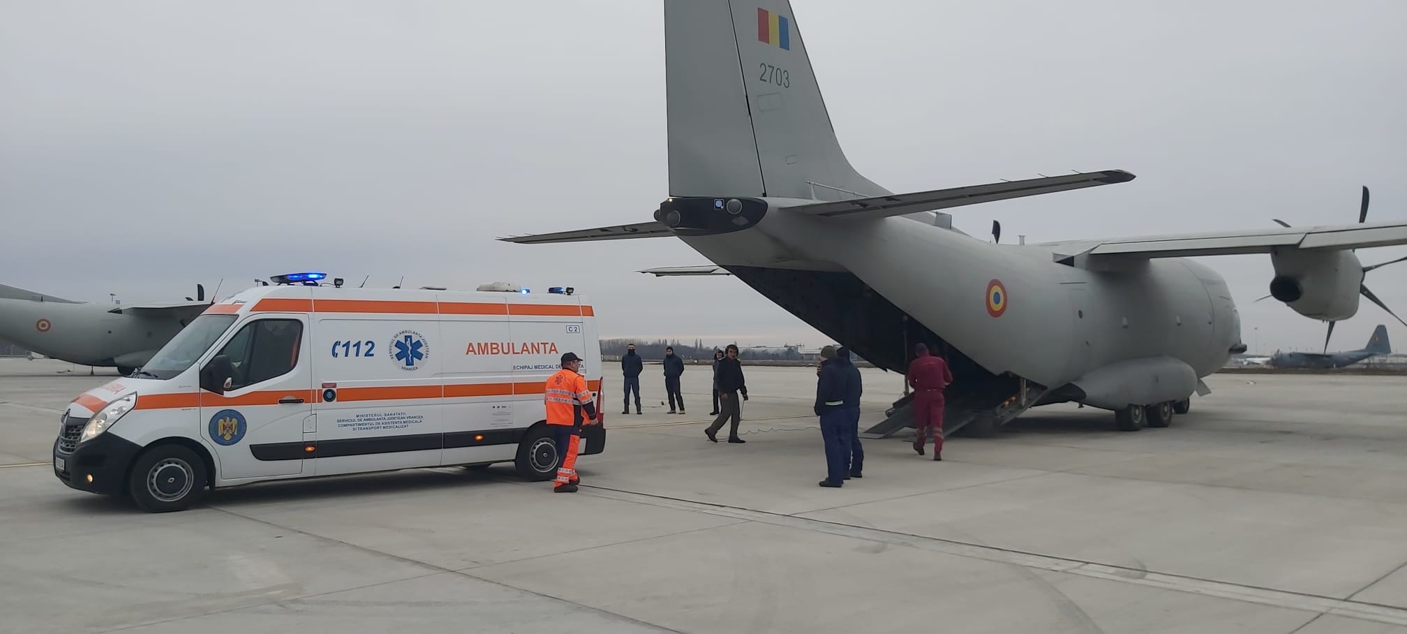 Prima misiune aeriană medicală din Otopeni pe anul acesta — un pacient cu arsuri a fost transportat de la București la Bruxelles