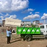 Containere pentru deșeurile voluminoase.