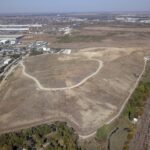 Imagine aeriană cu depozitul de deşeuri, unde ar urma să fie făcută regenerarea urbană