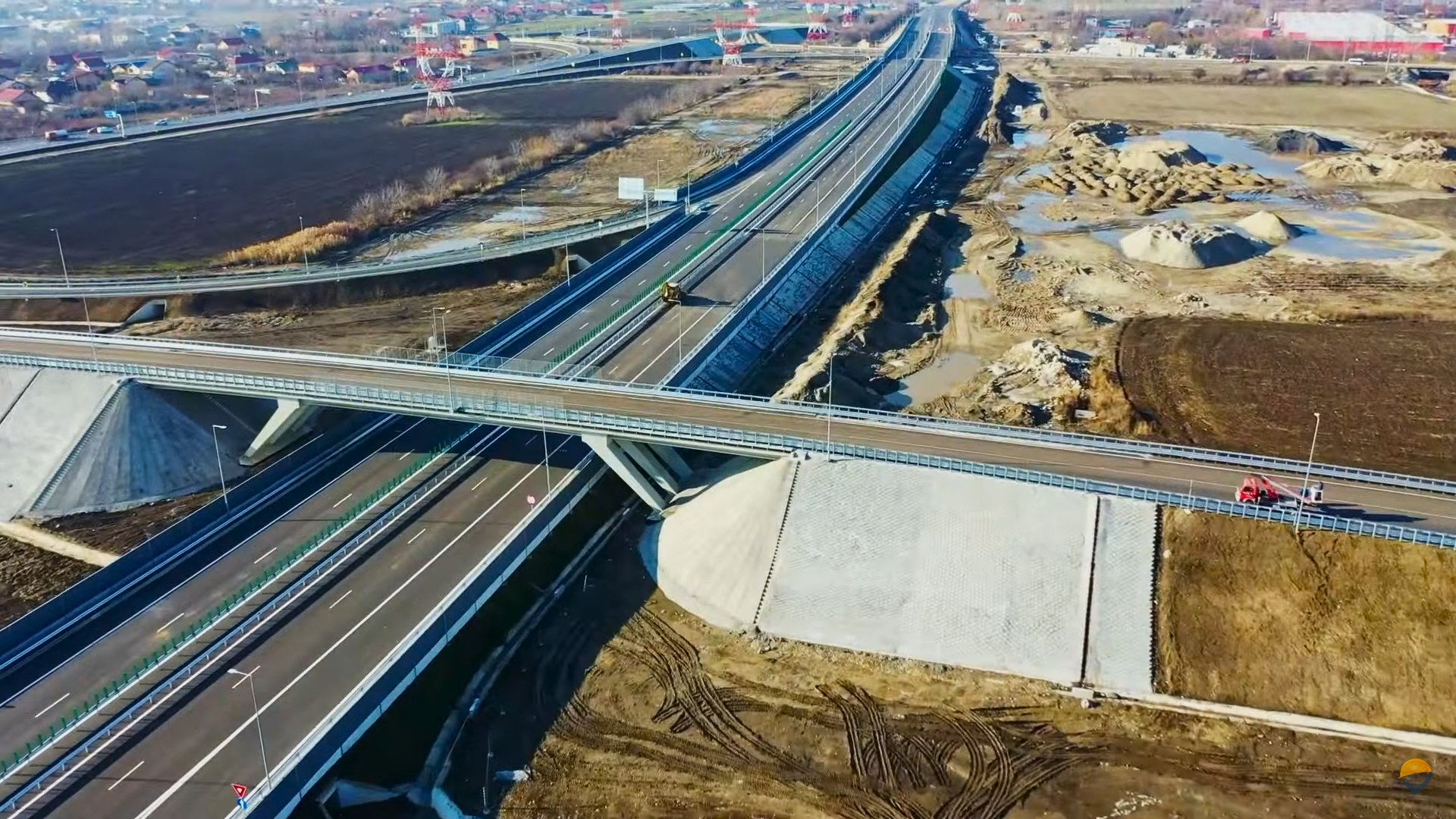 Încă un „ciot”de 10 kilometri din Autostrada Capitalei este gata. Tronsonul va fi inaugurat sâmbătă