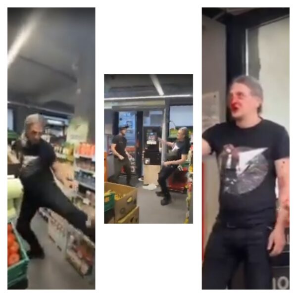 bătaie în supermarket