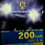 Prins pe autostrada A0 cu viteza de 200 de km/h