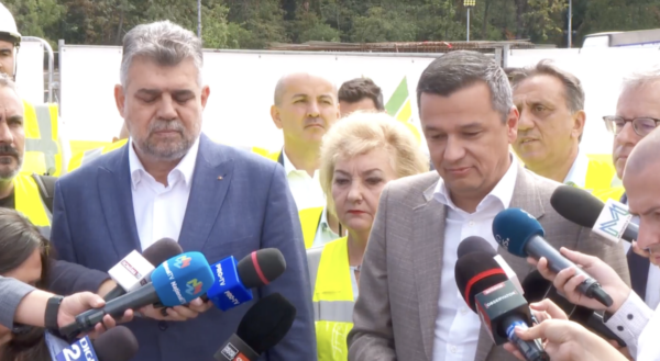 Stadiul lucrărilor la metroul spre Otopeni a fost verificat de Marcel Ciolacu și Sorin Grindeanu. Captură video