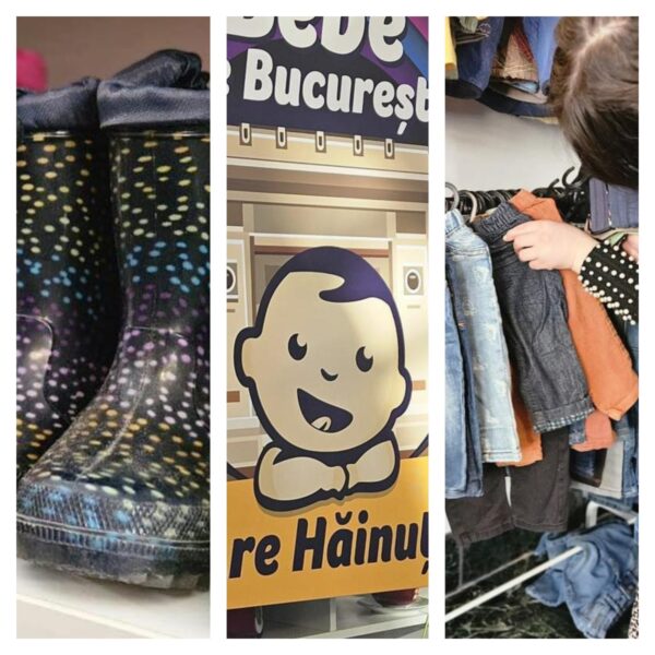 „Bebe de București are hăinuțe”, un proiect pentru familiile aflate în nevoie. FOTO: PMB