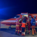 Două fetițe cu arsuri grave, aduse la București. Foto: DSU