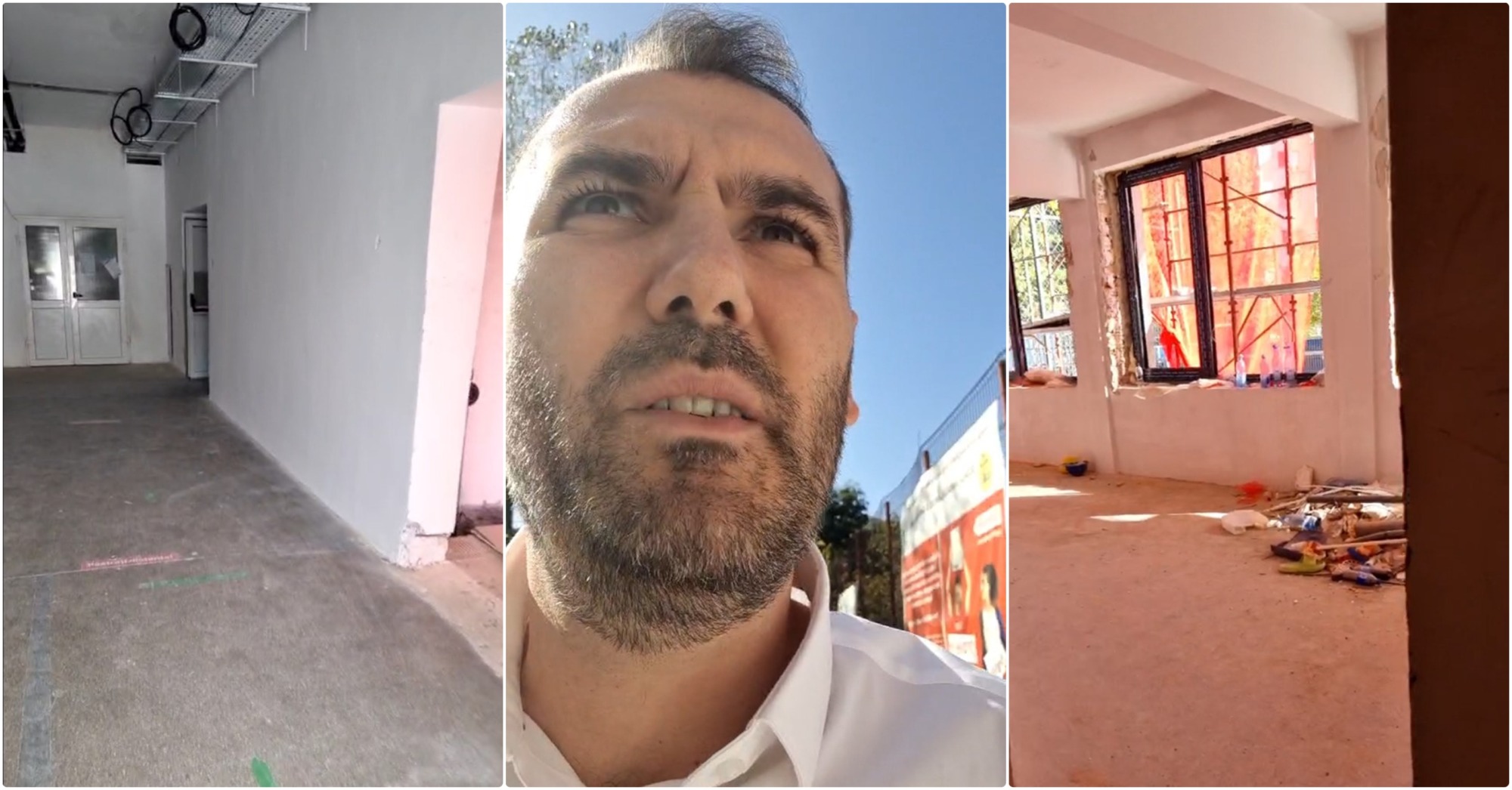 Viceprimarul USR de la Sectorul 3, escortat de polițiști în timpul unui live la Școala Mexic: „Am primit multe sesizări, școala este un șantier”