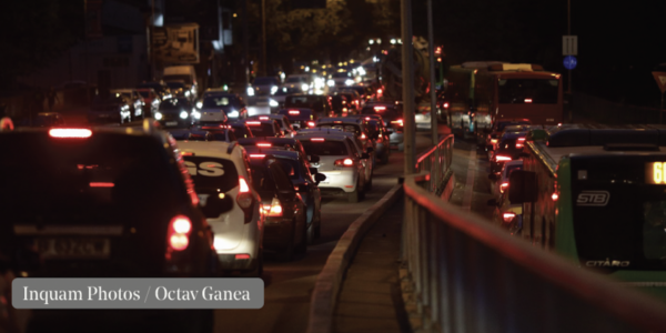Street Delivery — un manifest al pietonilor. Foto Inquam Photos/Octav Ganea