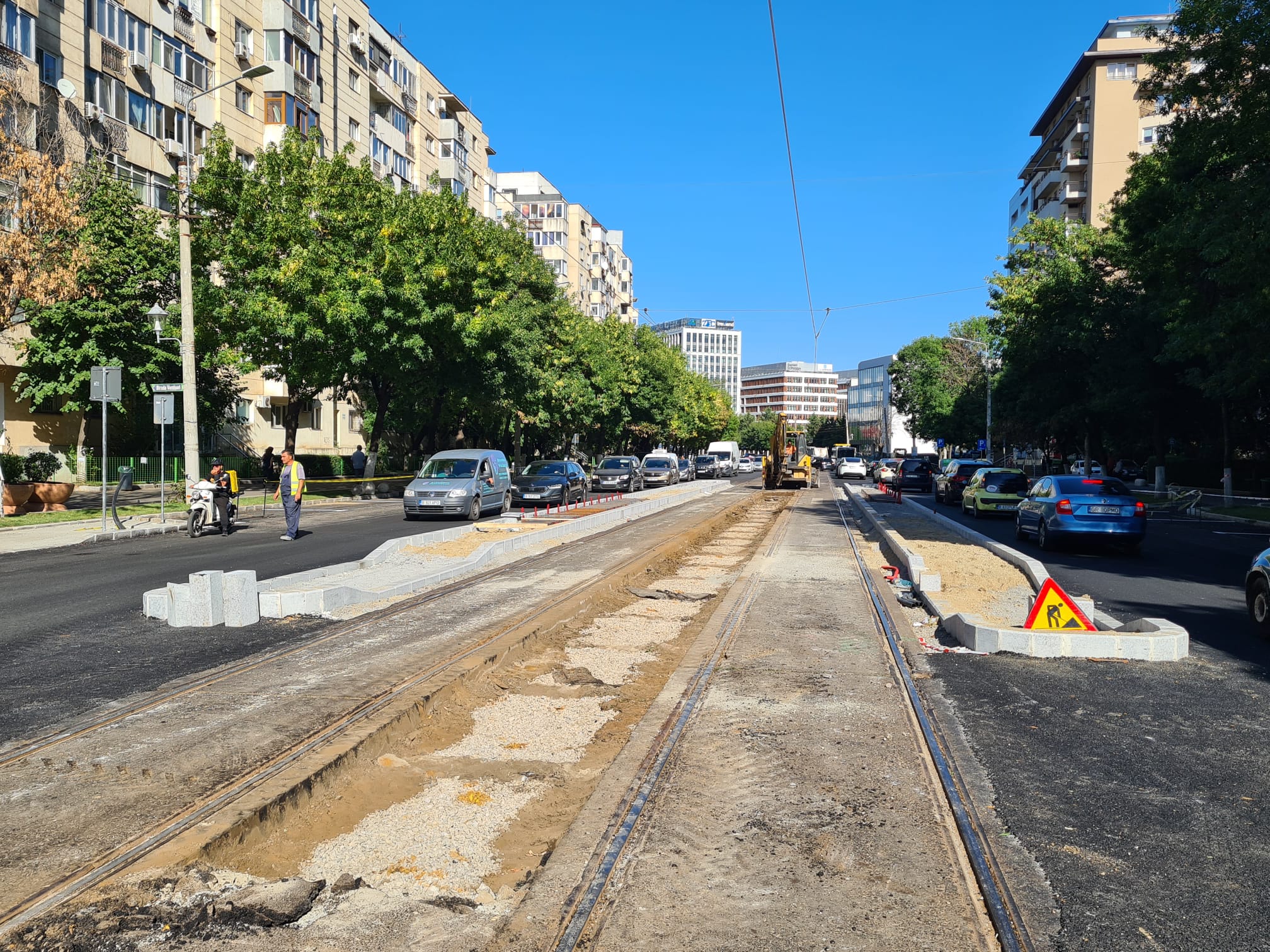 Staţie nouă de tramvai, între Timpuri Noi şi Tineretului