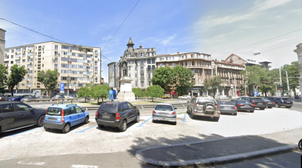 Numărul de telefon la care se poate face plata parcării prin SMS s-a schimbat. Foto Google Street