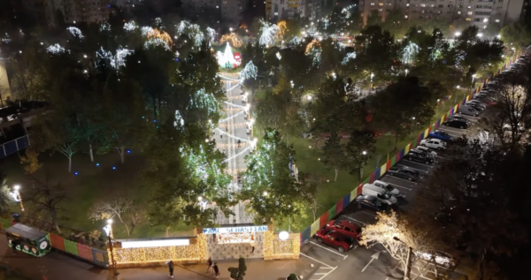 Parcul Sebastian, amenajat pentru Crăciun