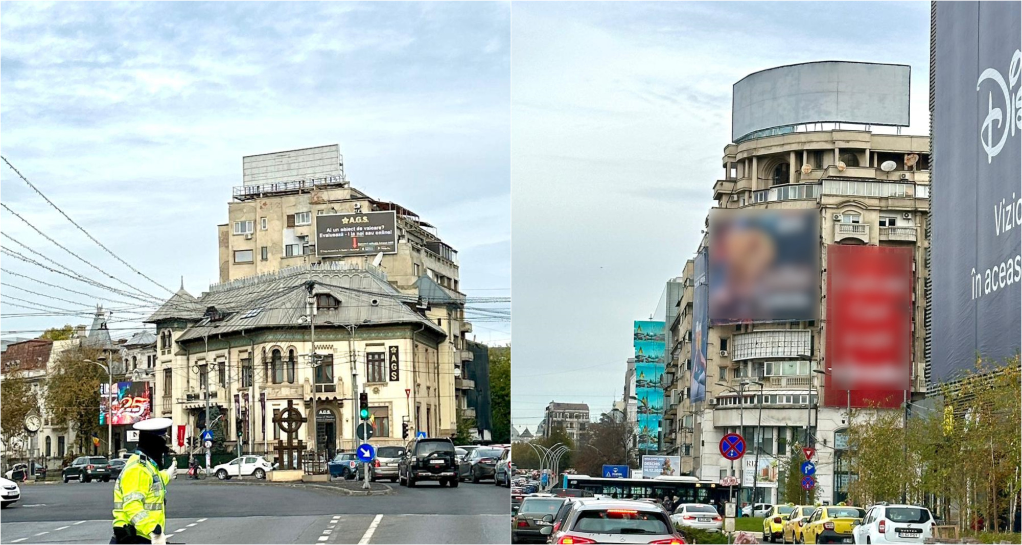 Piața Romană și bulevardele Lascăr Catargiu și I.C. Brătianu, „curățate“ de reclame la jocuri de noroc