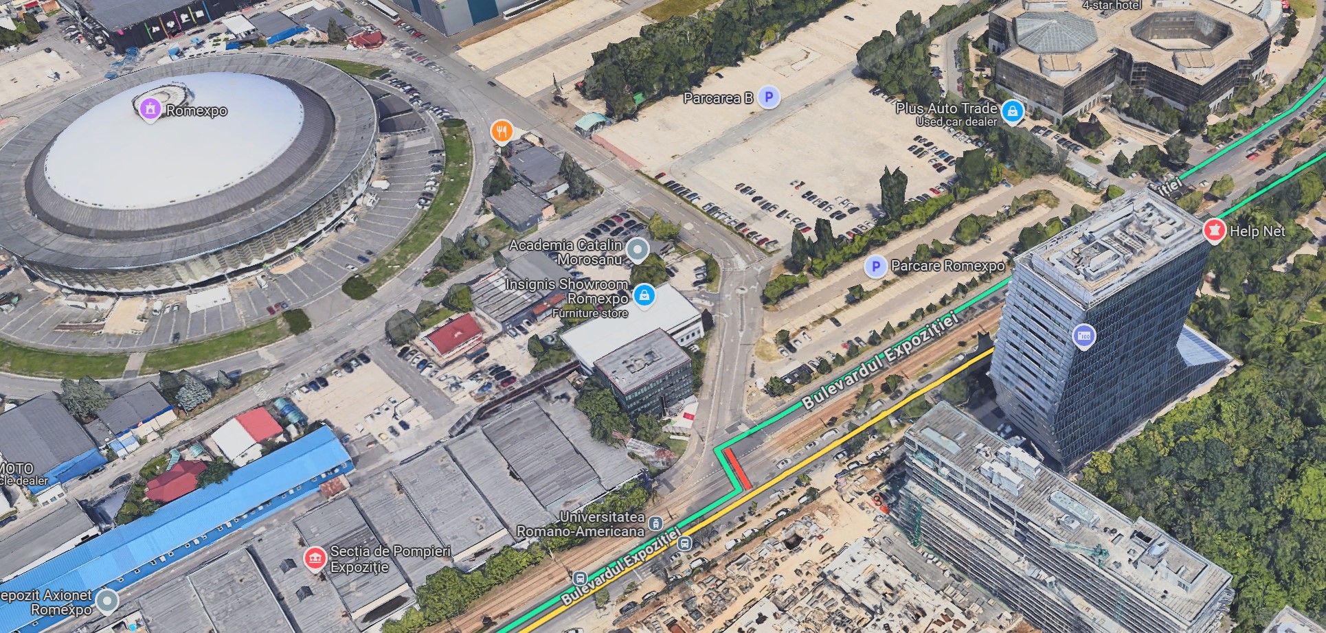 M6 Otopeni | Trafic deviat lângă Romexpo. Încep lucrările la interstația „Expoziției – Piața Montreal”