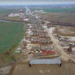 Stadiul lucrărilor la lotul 4 din A0 Nord. Captură YouTube Infrastructura Romania