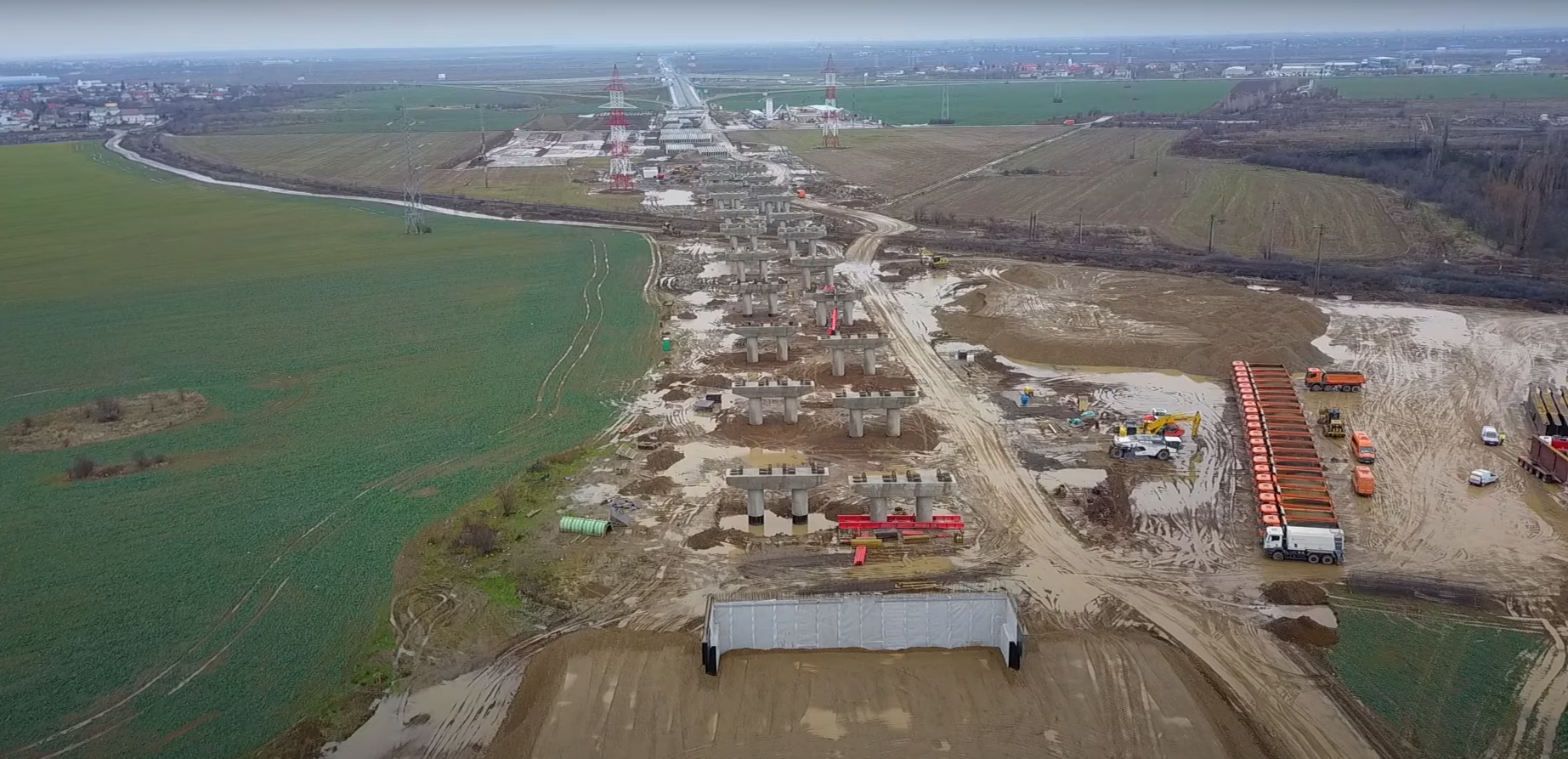VIDEO | Stadiul lucrărilor la complicatul lot 4 din A0 Nord